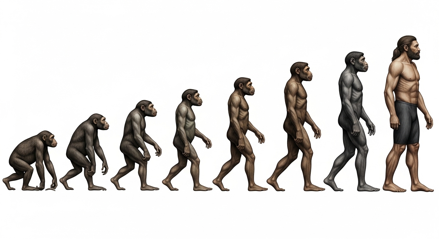 Illustration of uricase enzyme evolution and its loss in humans