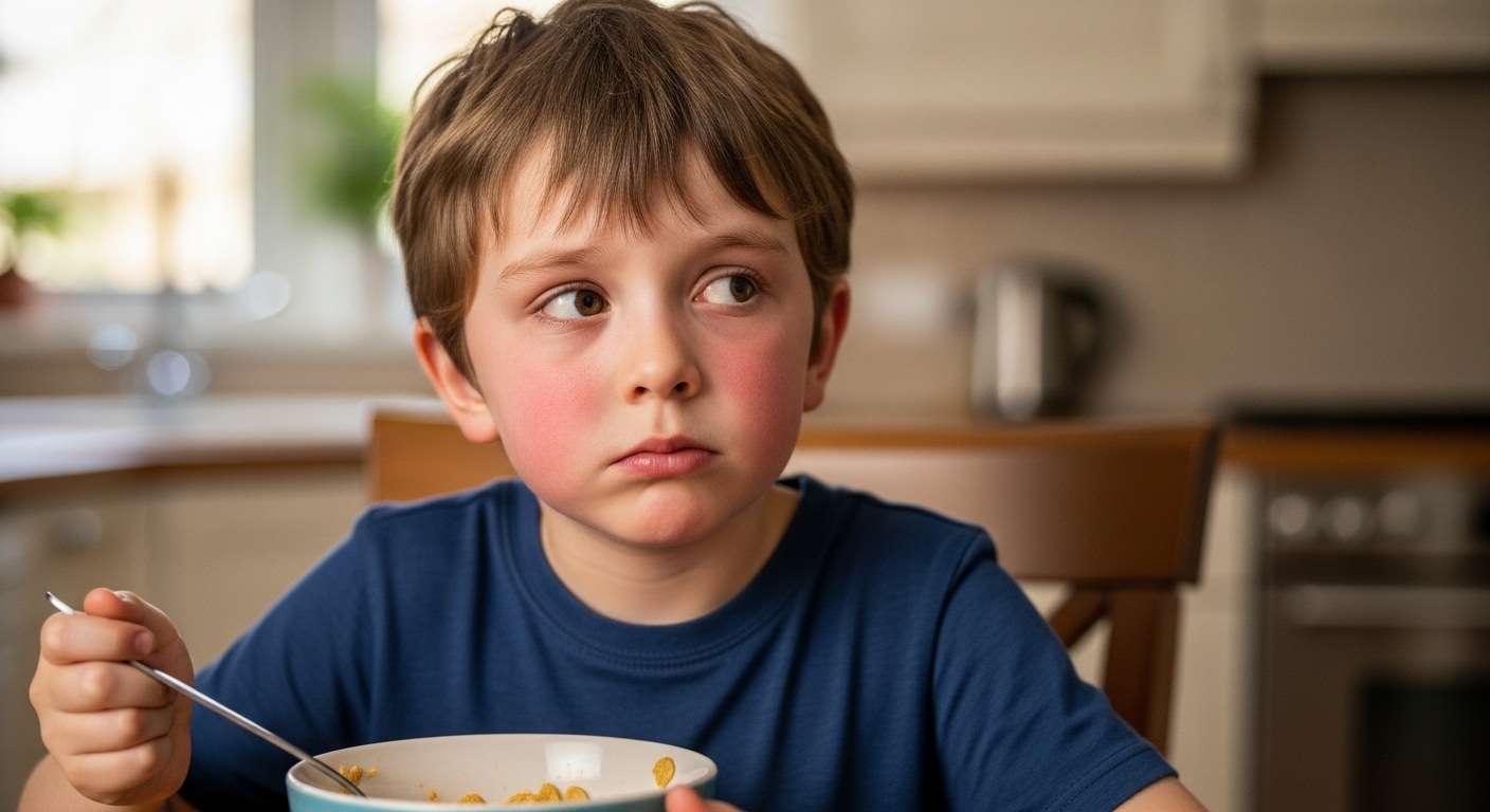 Child looking anxious, representing sudden-onset OCD in PANS