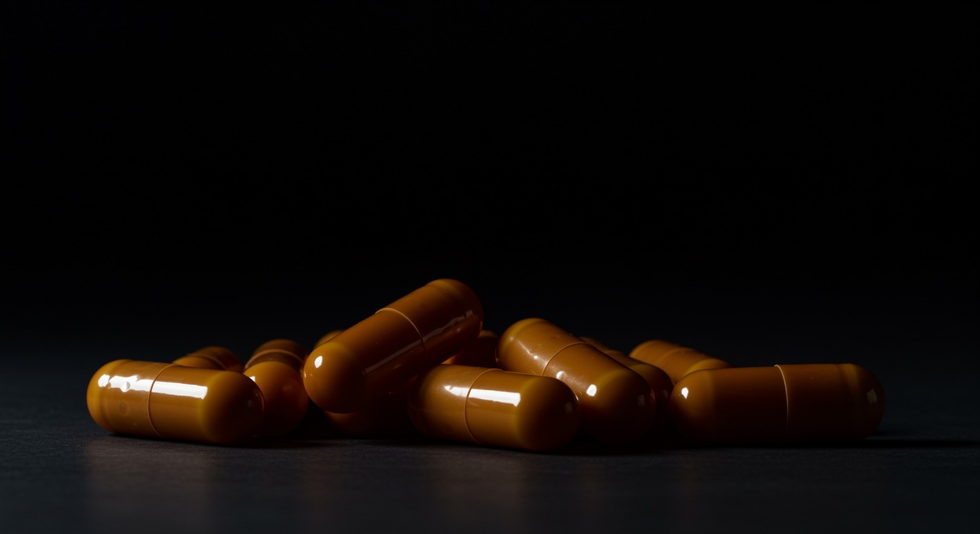 Probiotic capsules with soft lighting