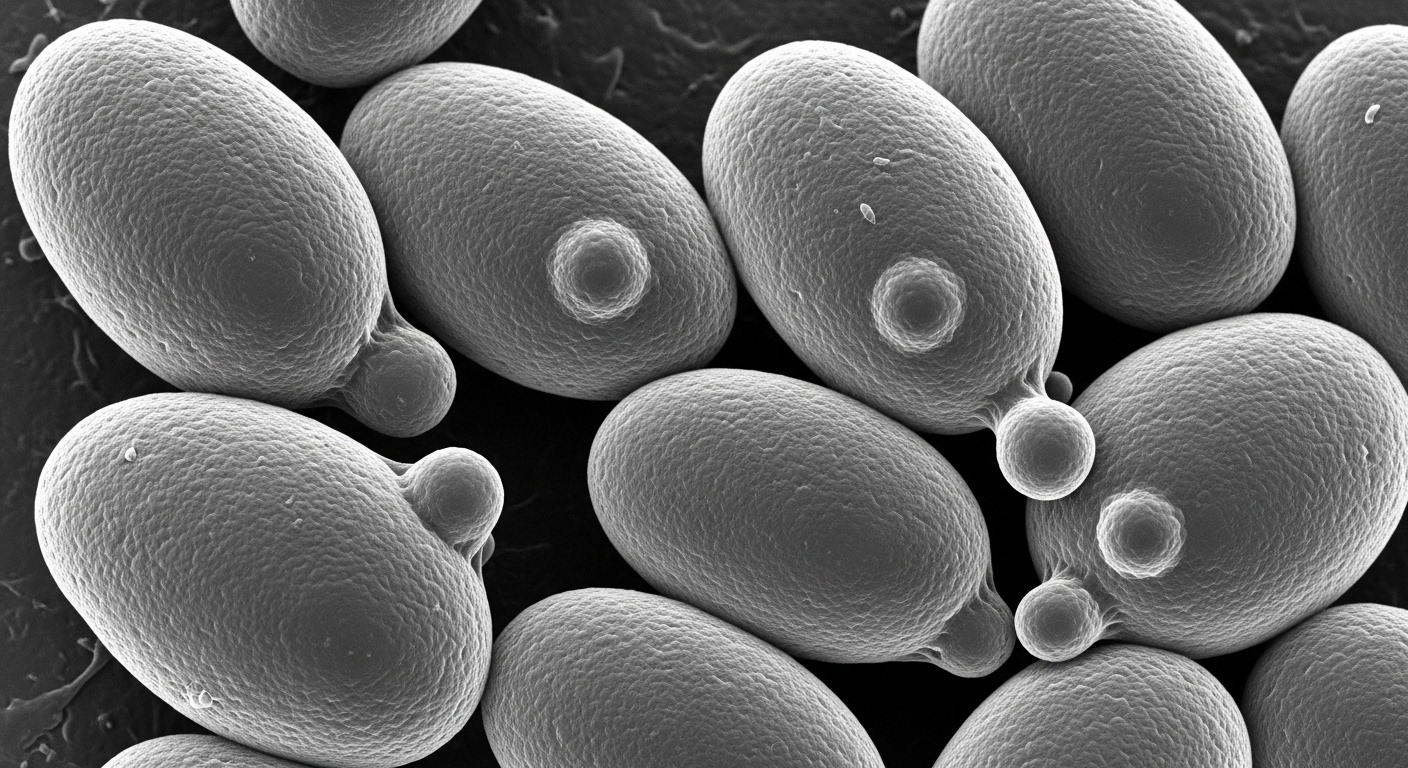 Cross section of stool cylinder showing bacteria near mucus layers