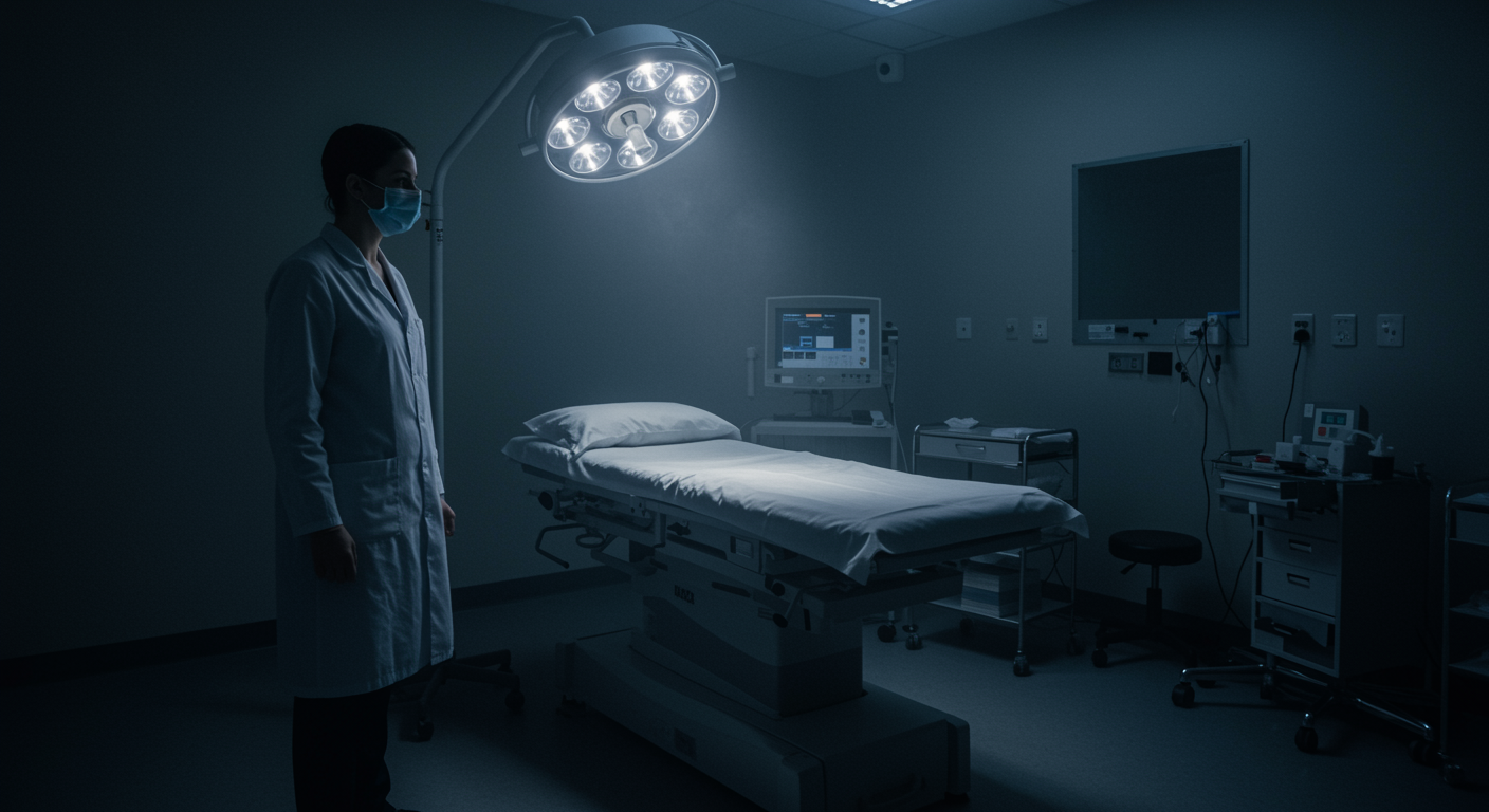 ECT treatment room with soft lighting