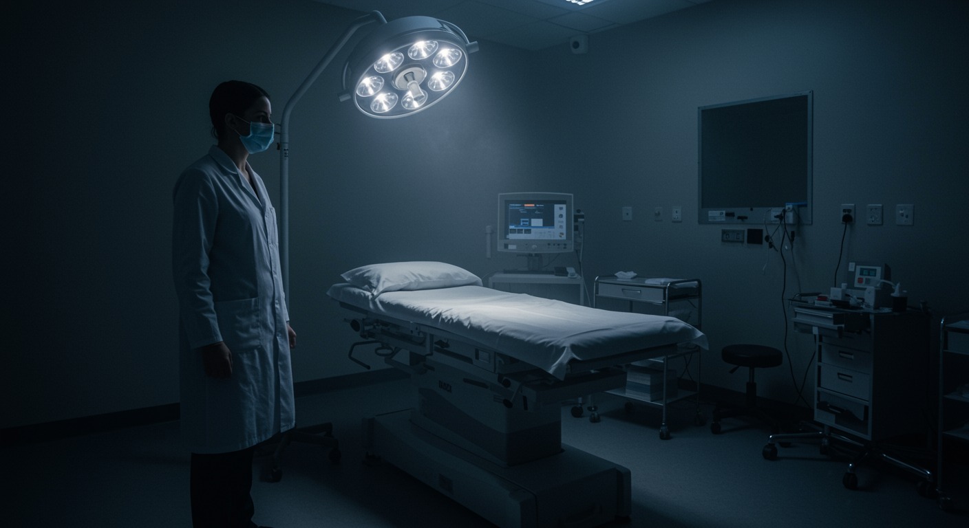 ECT treatment room with soft lighting