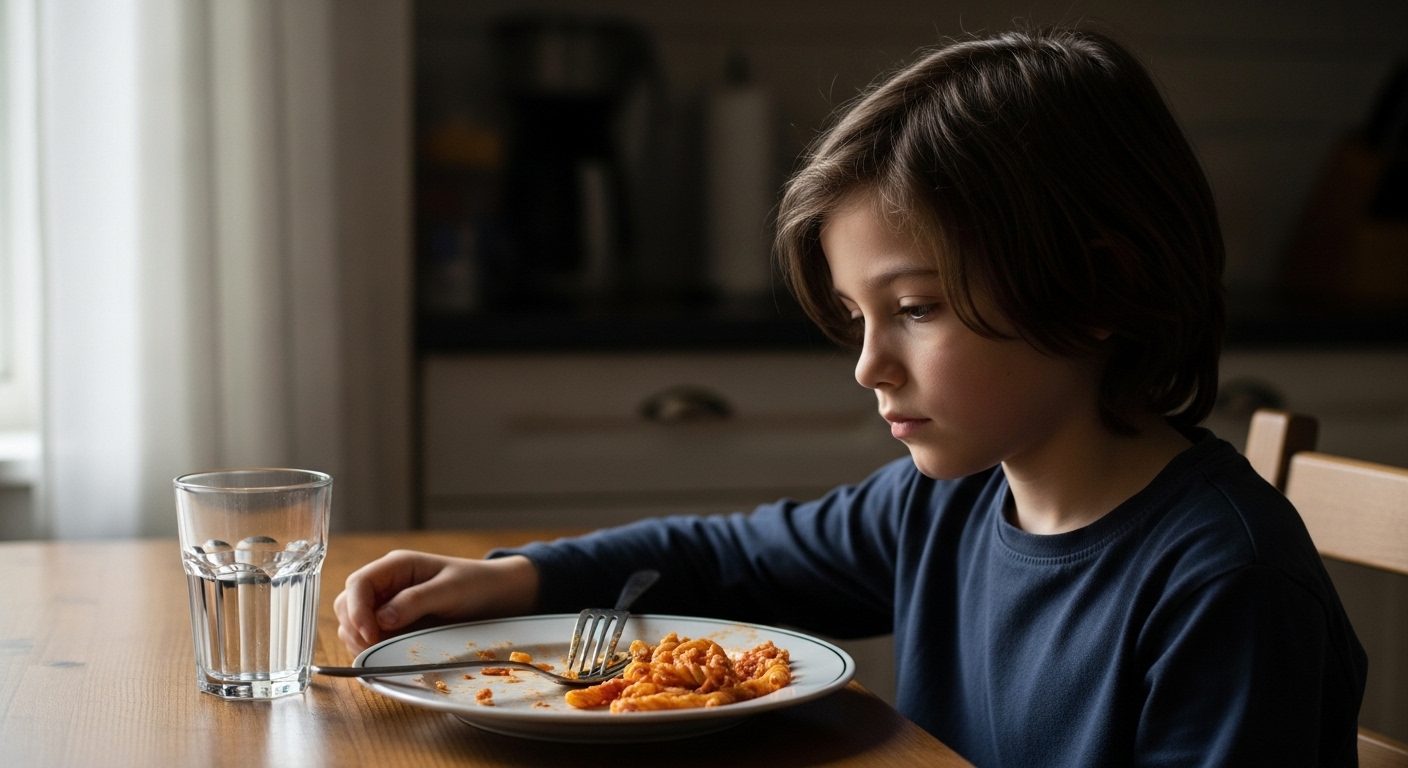 A child holding a teddy bear, looking anxious, highlighting the emotional toll of PANDAS