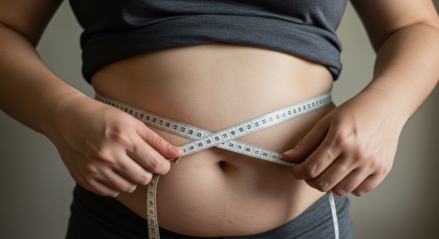 Illustration of insulin resistance, obesity, and inflammation involved in metabolic syndrome