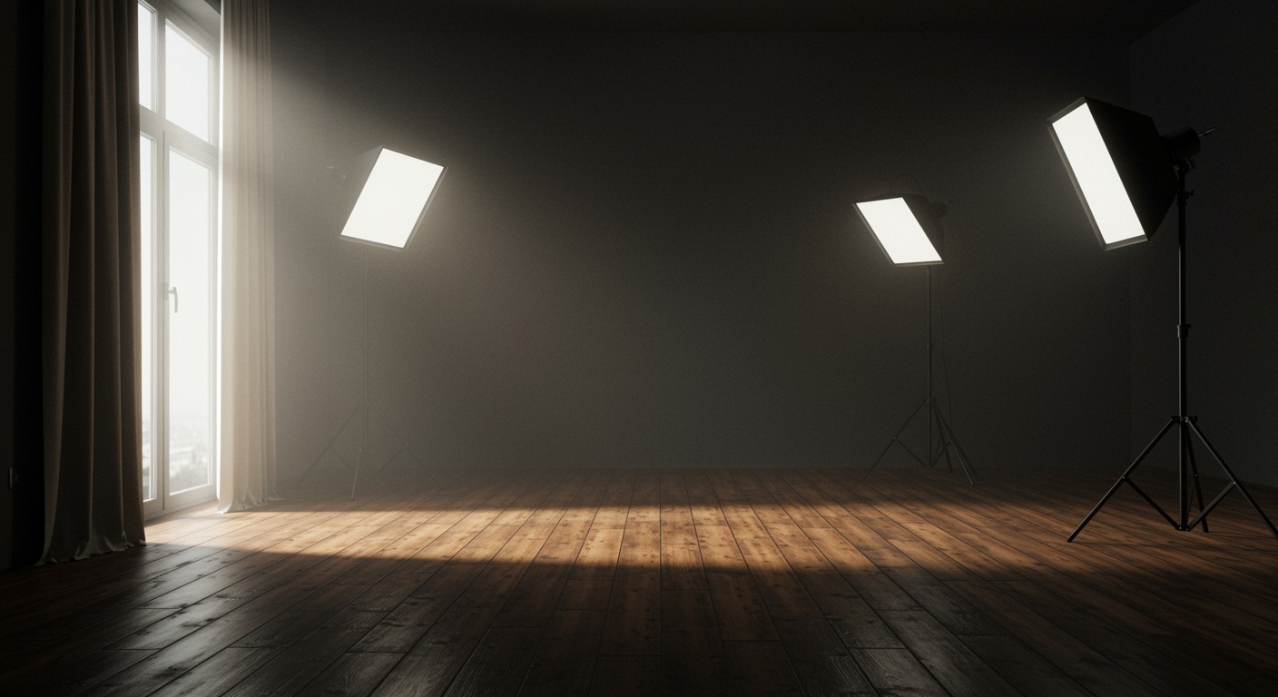 Bright room with wooden floor