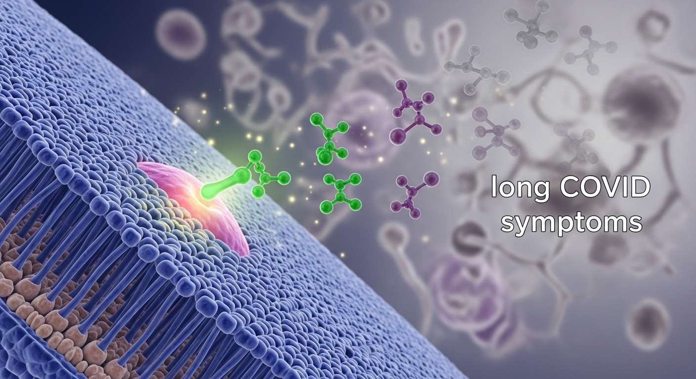 Nicotine patch on arm with neural pathways and virus particles in soft lighting