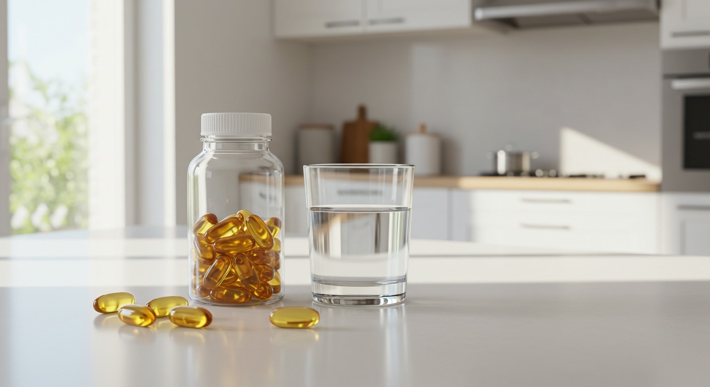 A visual representation of omega-3 rich foods and their impact on blood pressure.