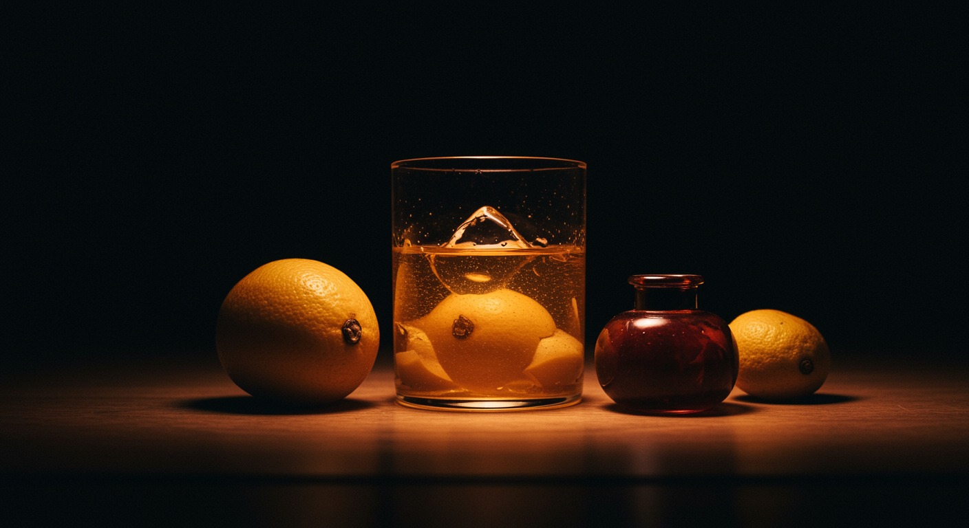 Free radicals and antioxidants in warm tones