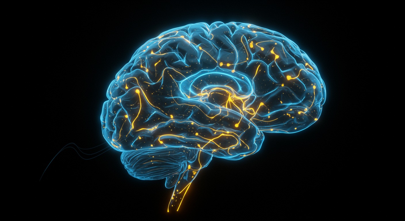 Medical research laboratory with modern equipment and bright professional lighting