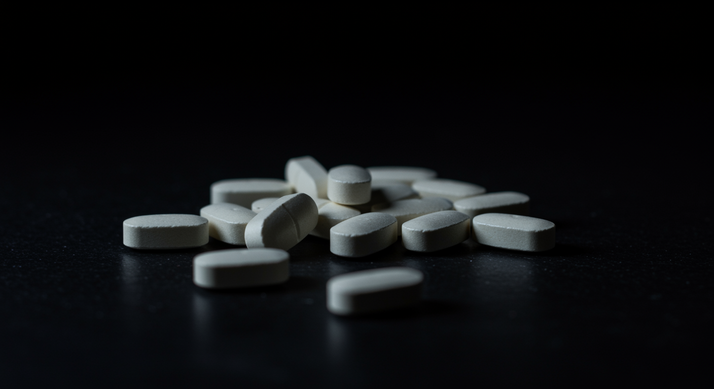 Magnesium tablets with clinical lighting