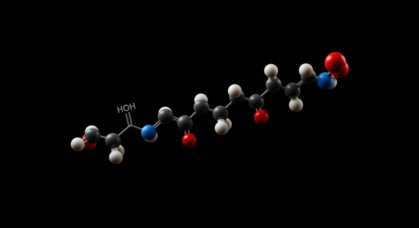 Photorealistic cortisol molecule visualization with disrupted circadian rhythm patterns, showing elevated evening levels after sleep loss, soft endocrinological lighting, no text