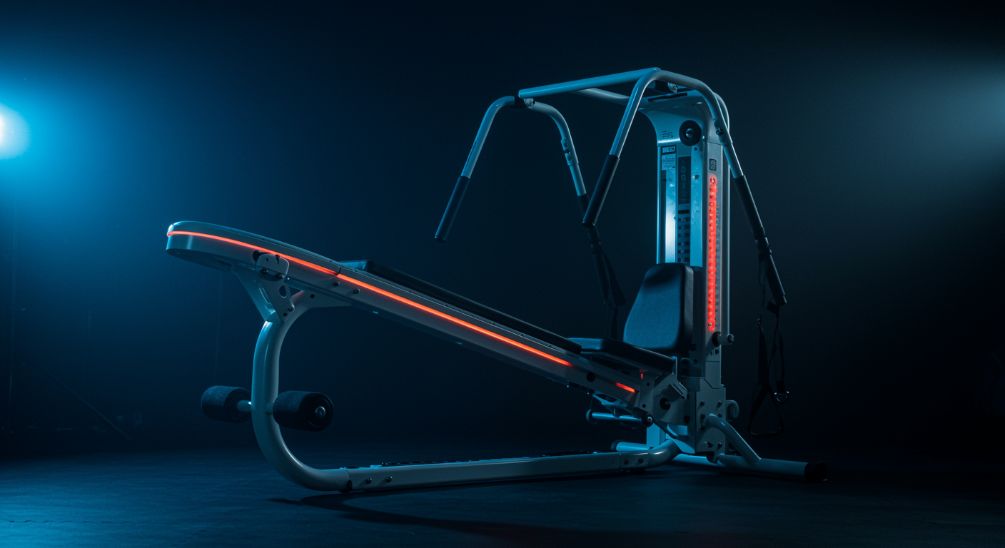 Athletic recovery equipment with ambient lighting
