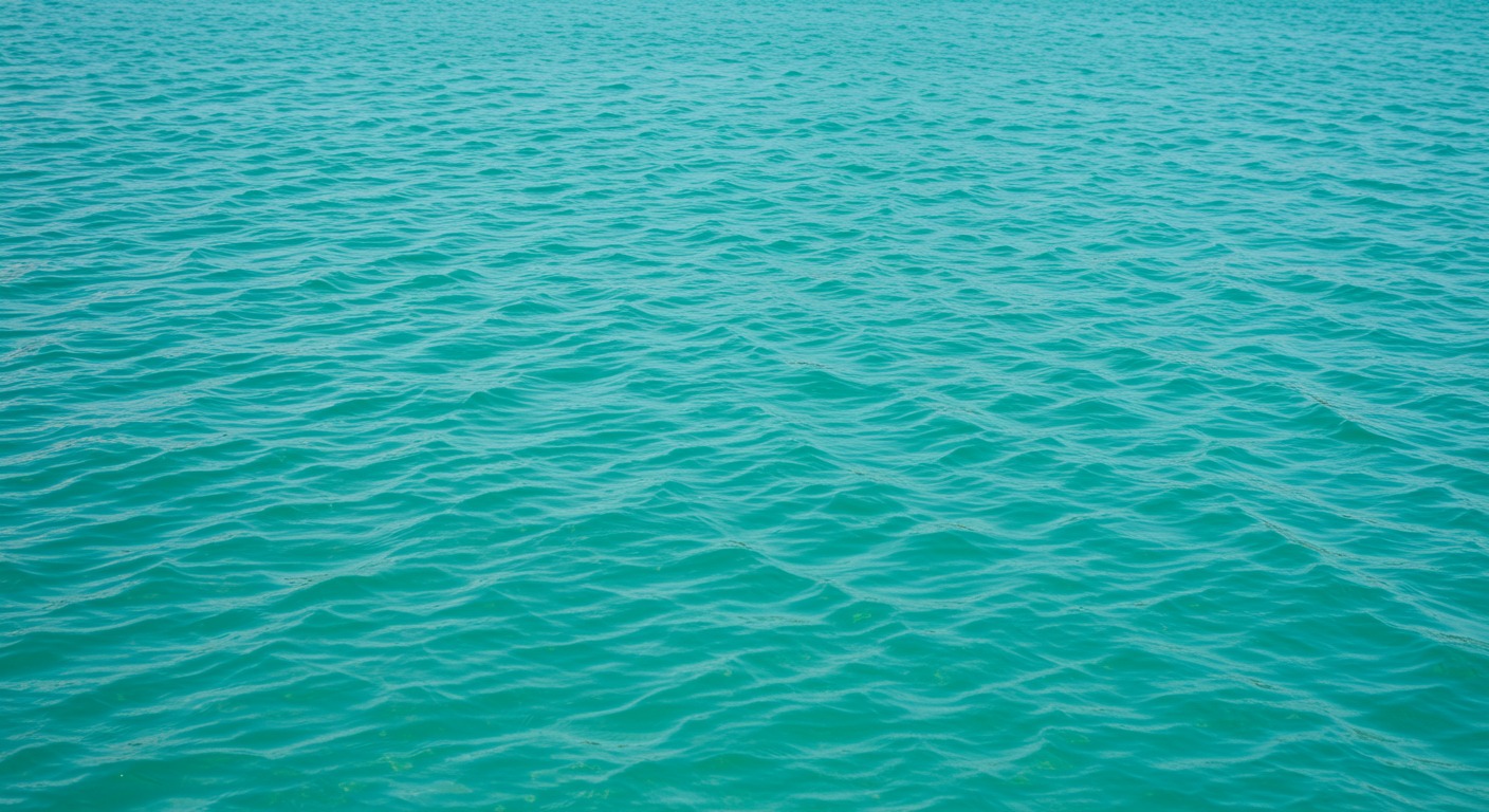 Clear turquoise water surface