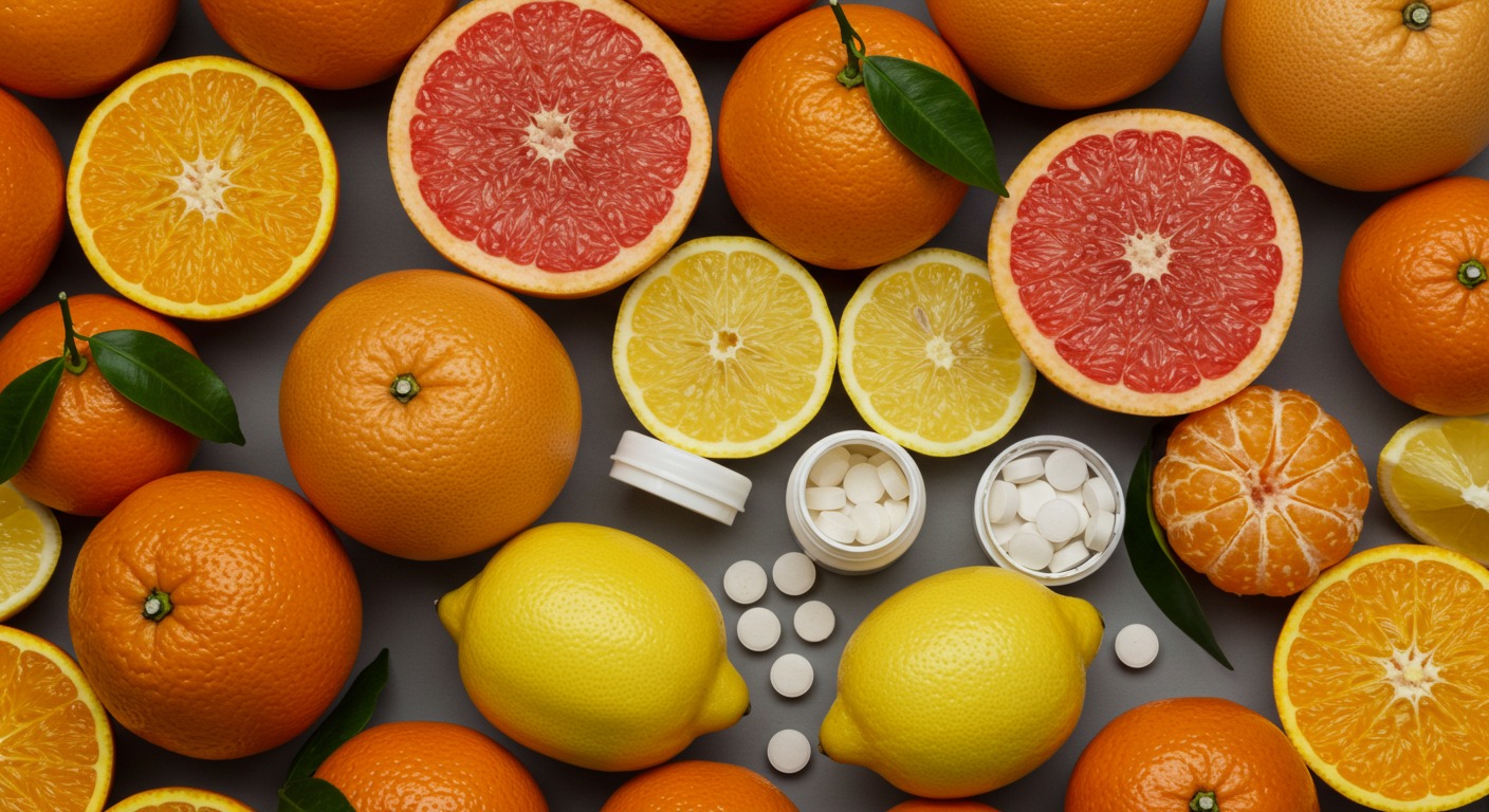 Scatter plot showing relationship of vitamin C in plasma and leukocytes