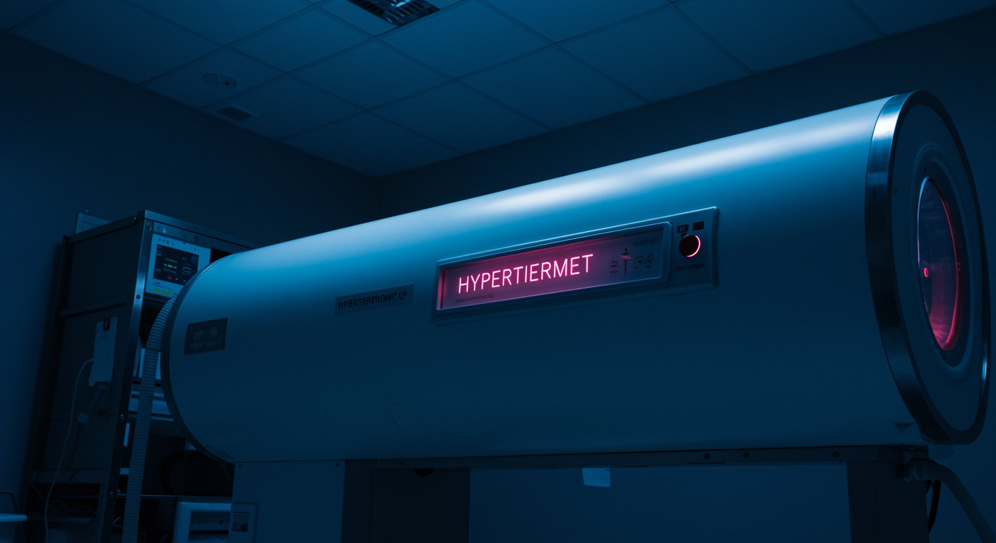 Hyperthermia chamber with soft lighting